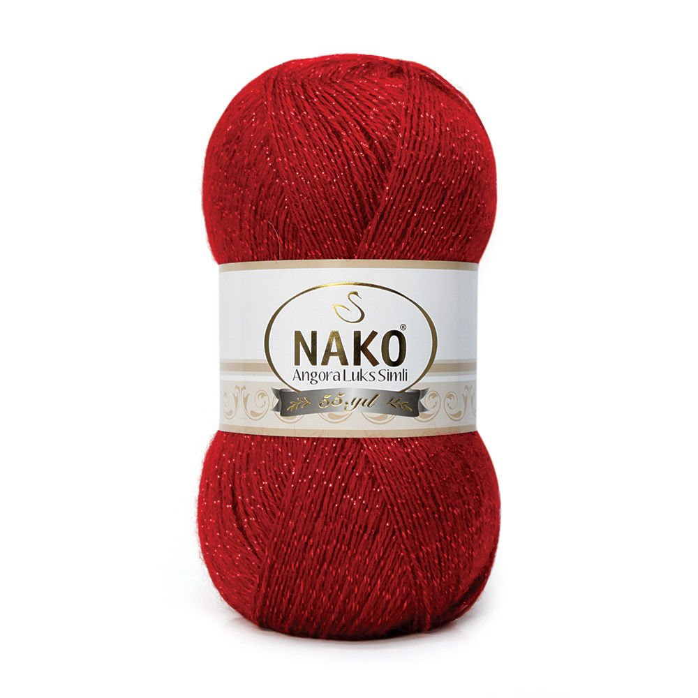 Nako Angora Luks simli, glitter, crochet knit yarn, Hobby Shopy
