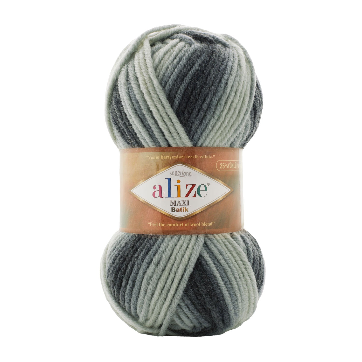 Alize Superlana Maxi Batik Yarn, Wool Hand Knitting, crochet, hilo, hobbyshopy