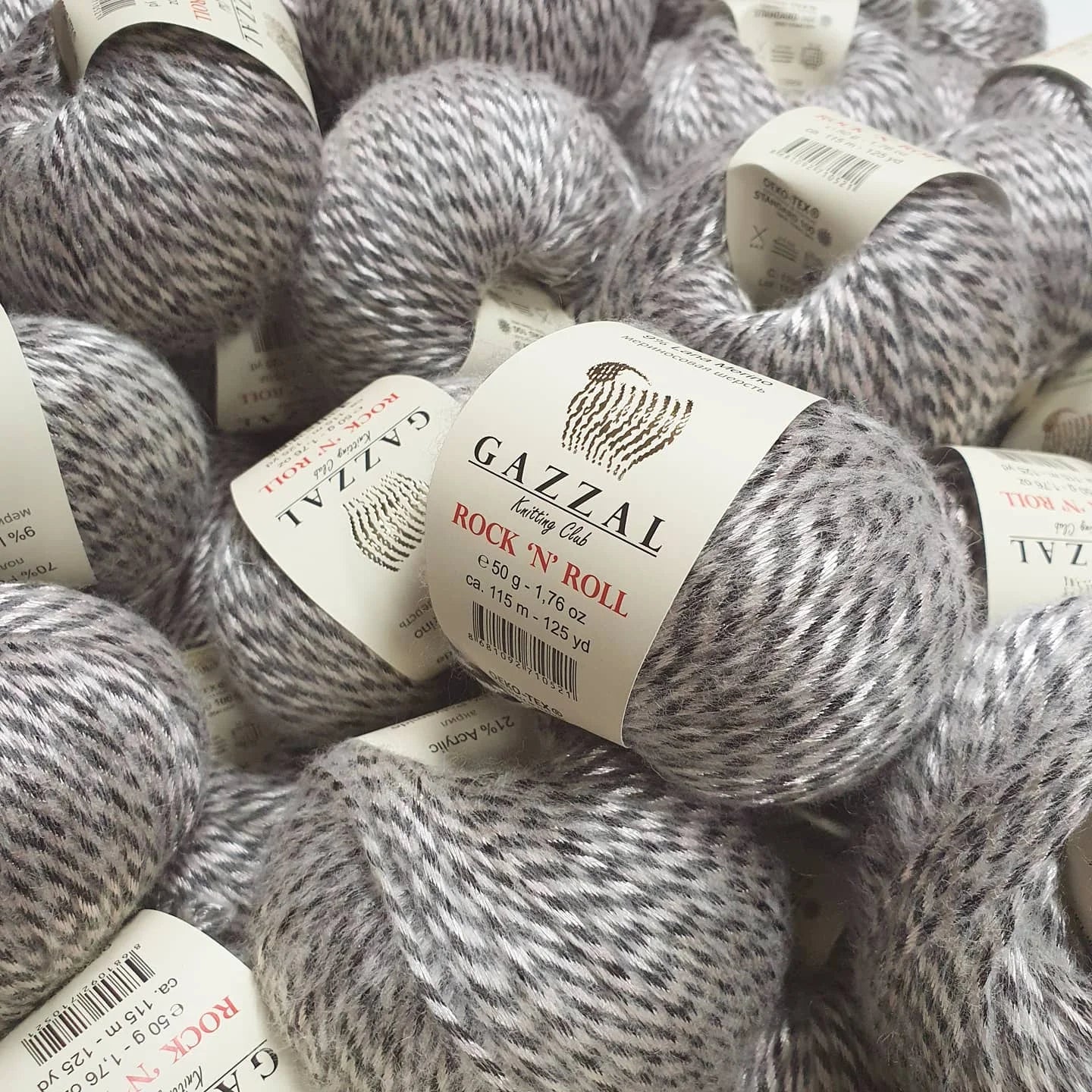 Gazzal Rock N Roll Hand knitting yarn, glittier