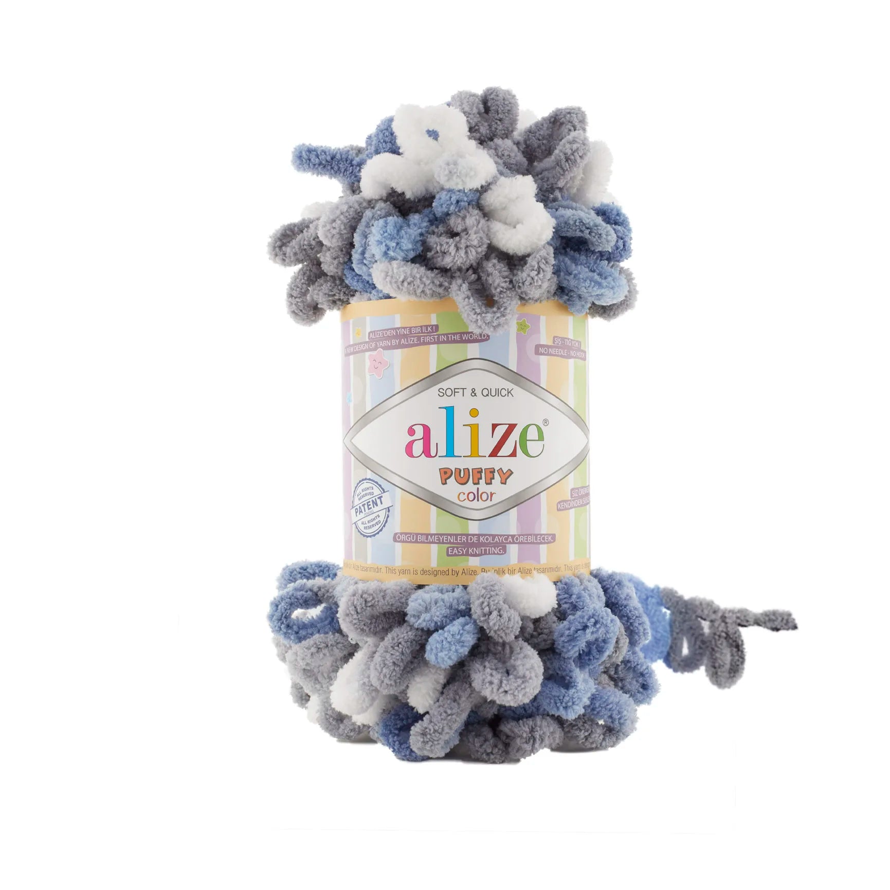 Alize Puffy Color Yarn Finger Knitting Amigurumi