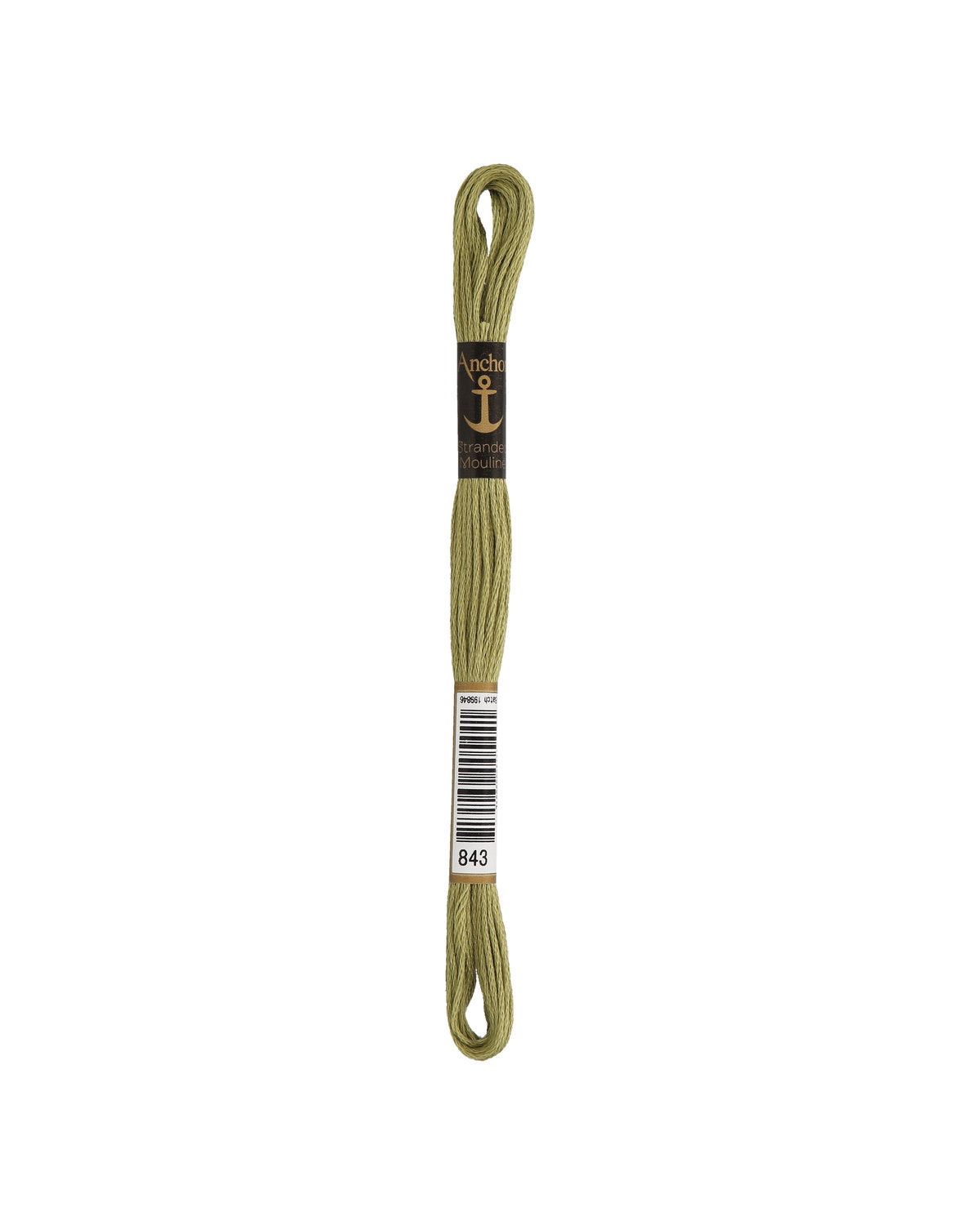 Anchor Mouline embroidery floss color 843, 100% cotton 8 m 6-strand thread