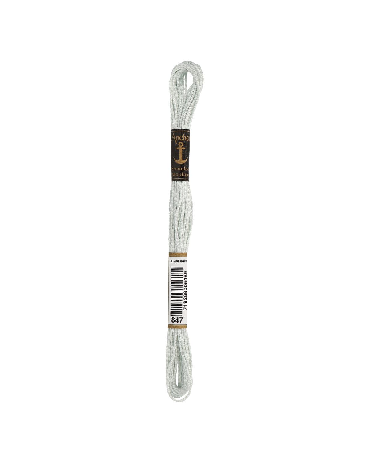 Anchor Mouline embroidery floss color 847, 100% cotton 8 m 6-strand thread
