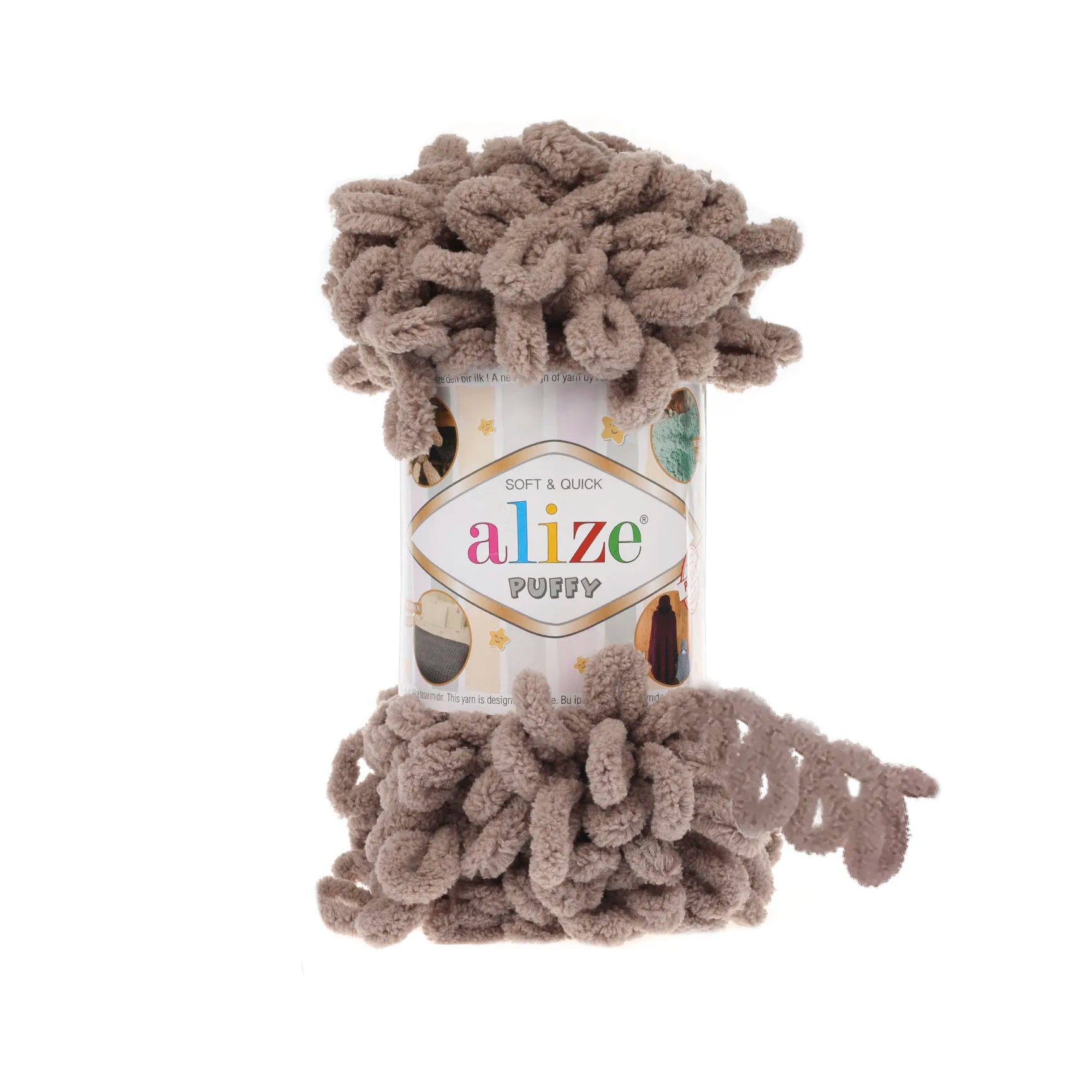 Alize Puffy Yarn, Finger Knitting