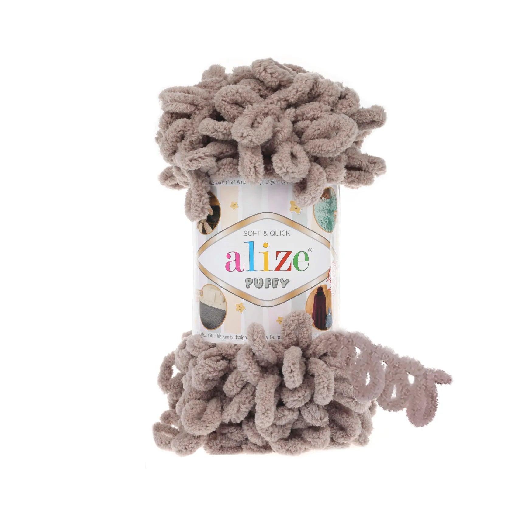 Alize Puffy Yarn, Finger Knitting