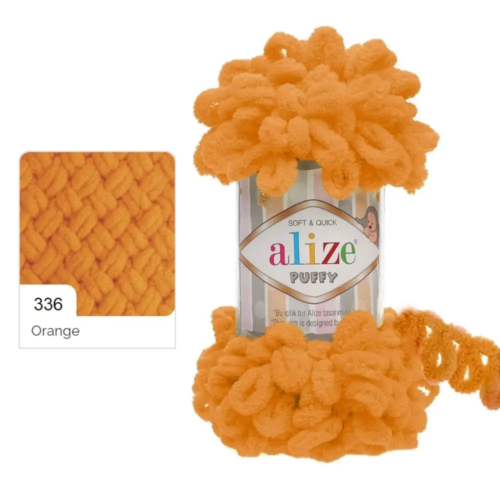Alize Puffy Yarn, Finger Knitting