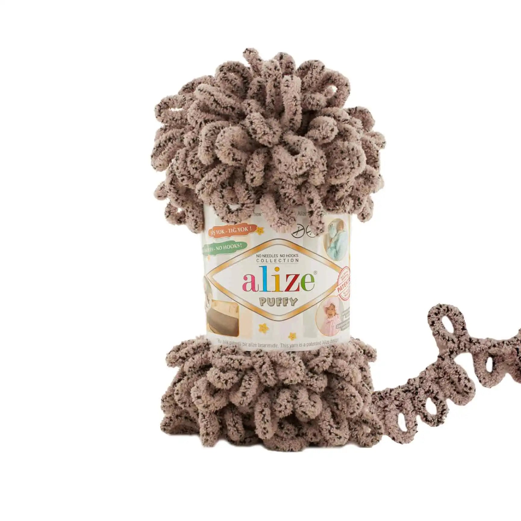 Alize Puffy Yarn, Finger Knitting
